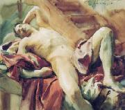 John Singer Sargent ritratto di Nicola D Inverno oil on canvas